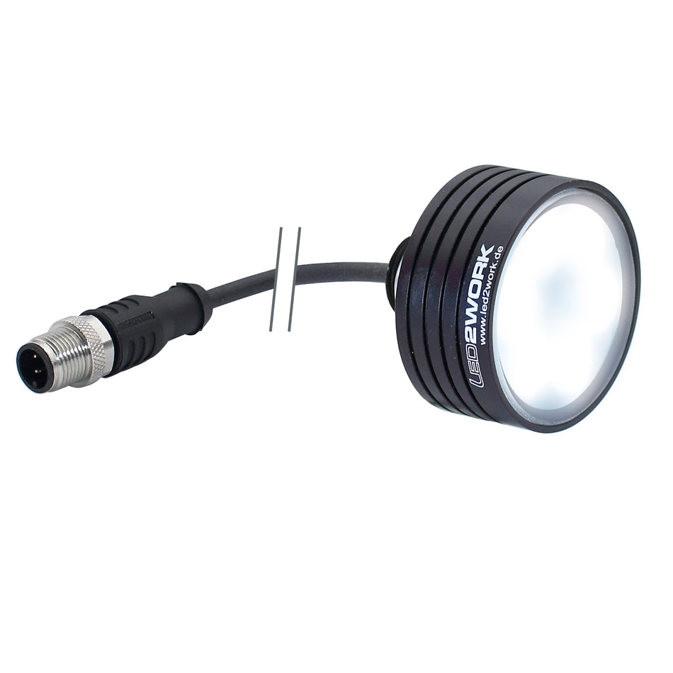 TOPLED - LED spot til overflademontage, i fx. CNC maskiner, IP67. 24Vdc, 8,4w (111913-01)